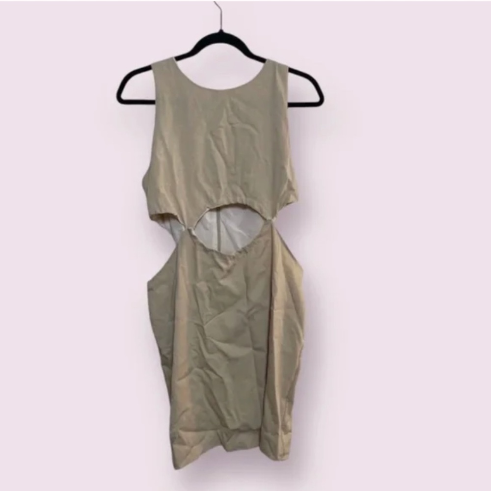 Kourt Cutout Trendy Chic Glam Classy Party Girly Hipster Hippie Art Mini Dress